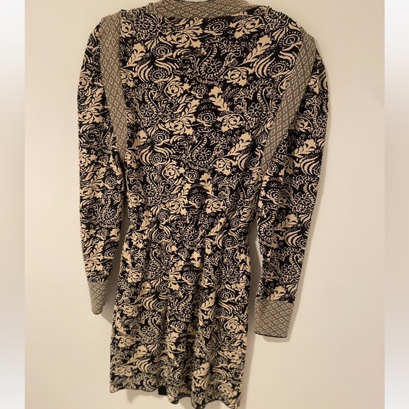 Zara Knit Draped Jacquard Mini Dress Carmel - Picture 11 of 11